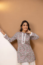 Meher Printed Kurti & Pant Set