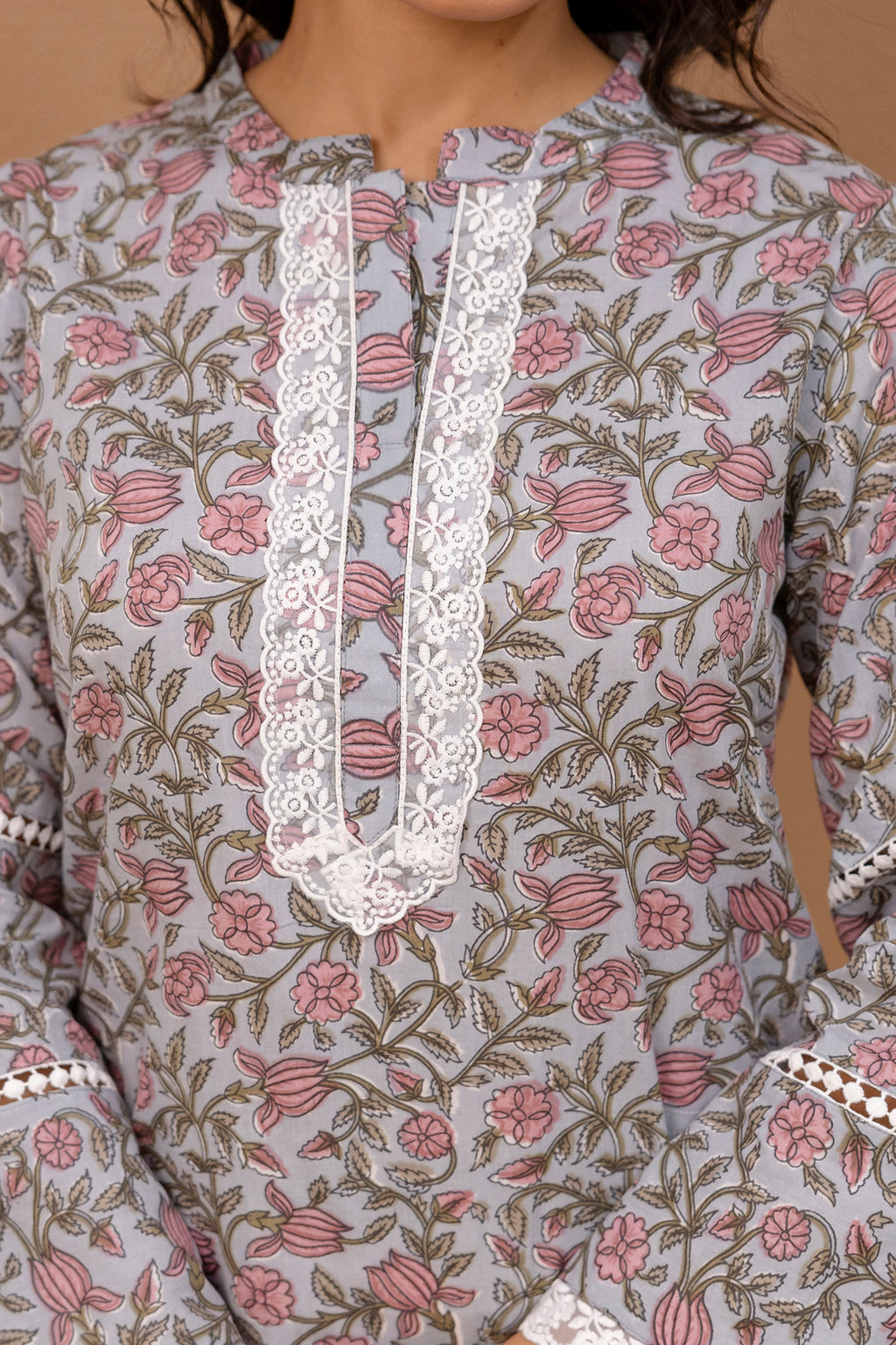 Meher Printed Kurti & Pant Set