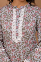 Meher Printed Kurti & Pant Set