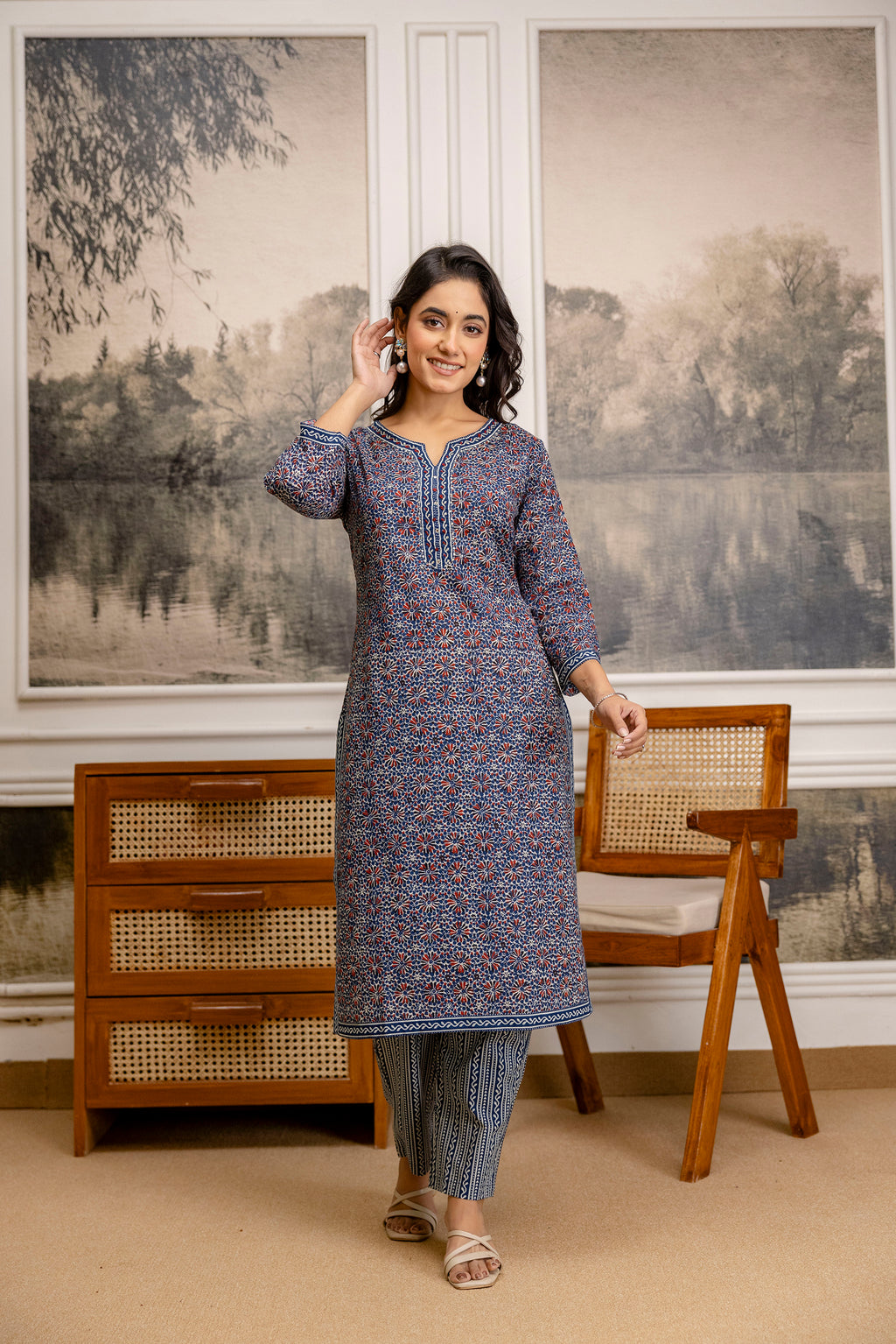 Neelika Cotton Kurta Set