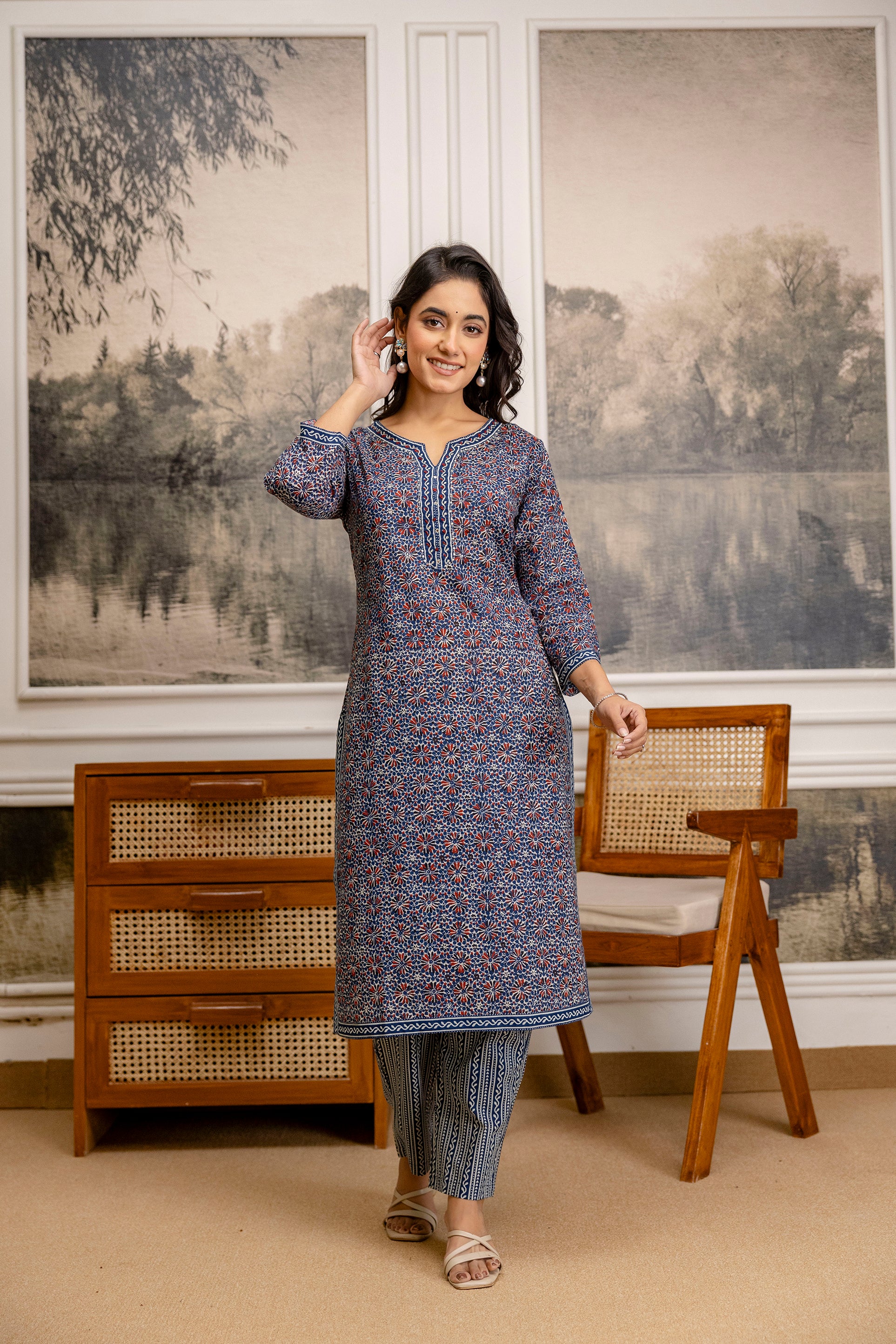 Neelika Cotton Kurta Set