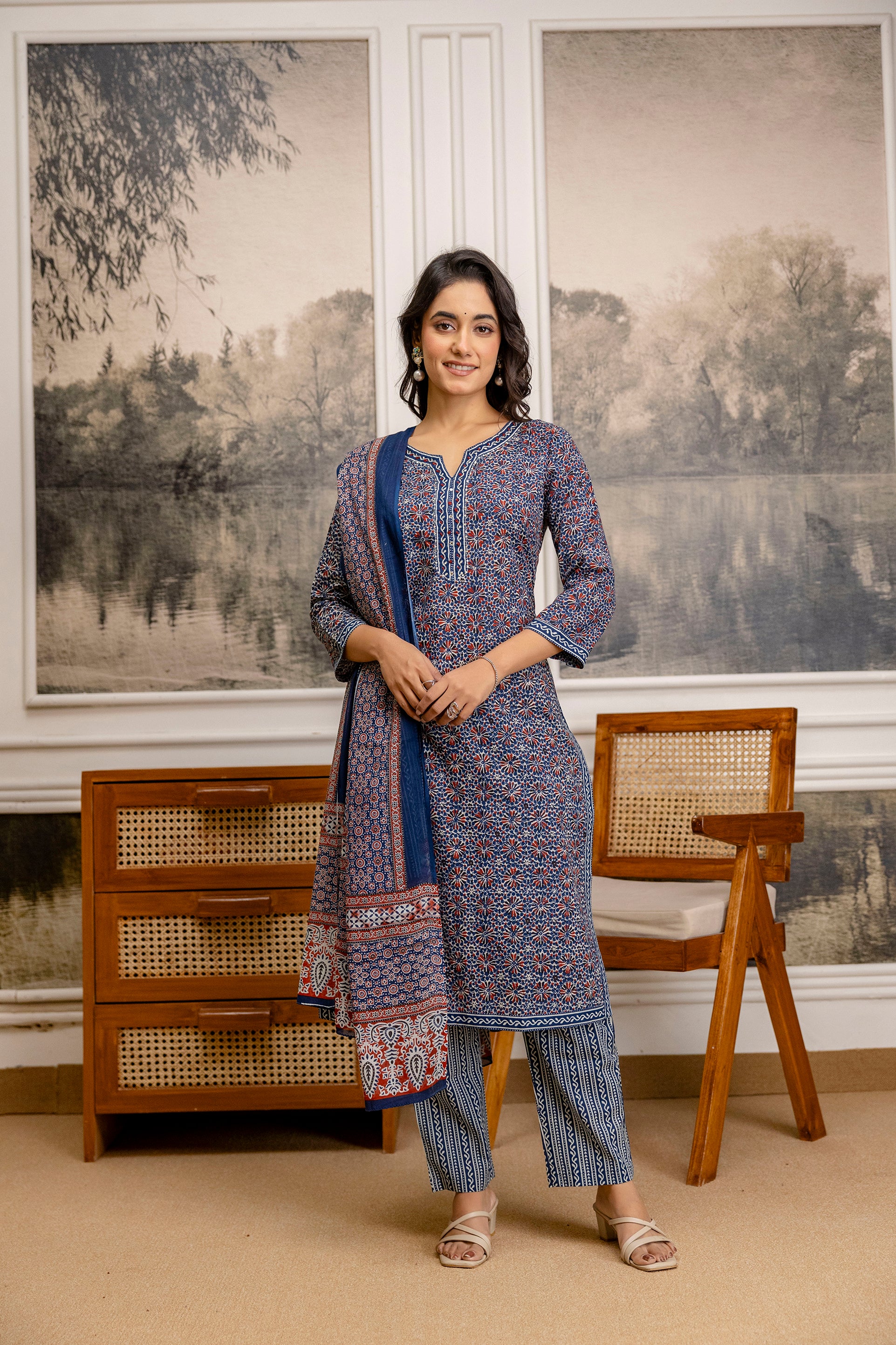 Neelika Cotton Kurta Set