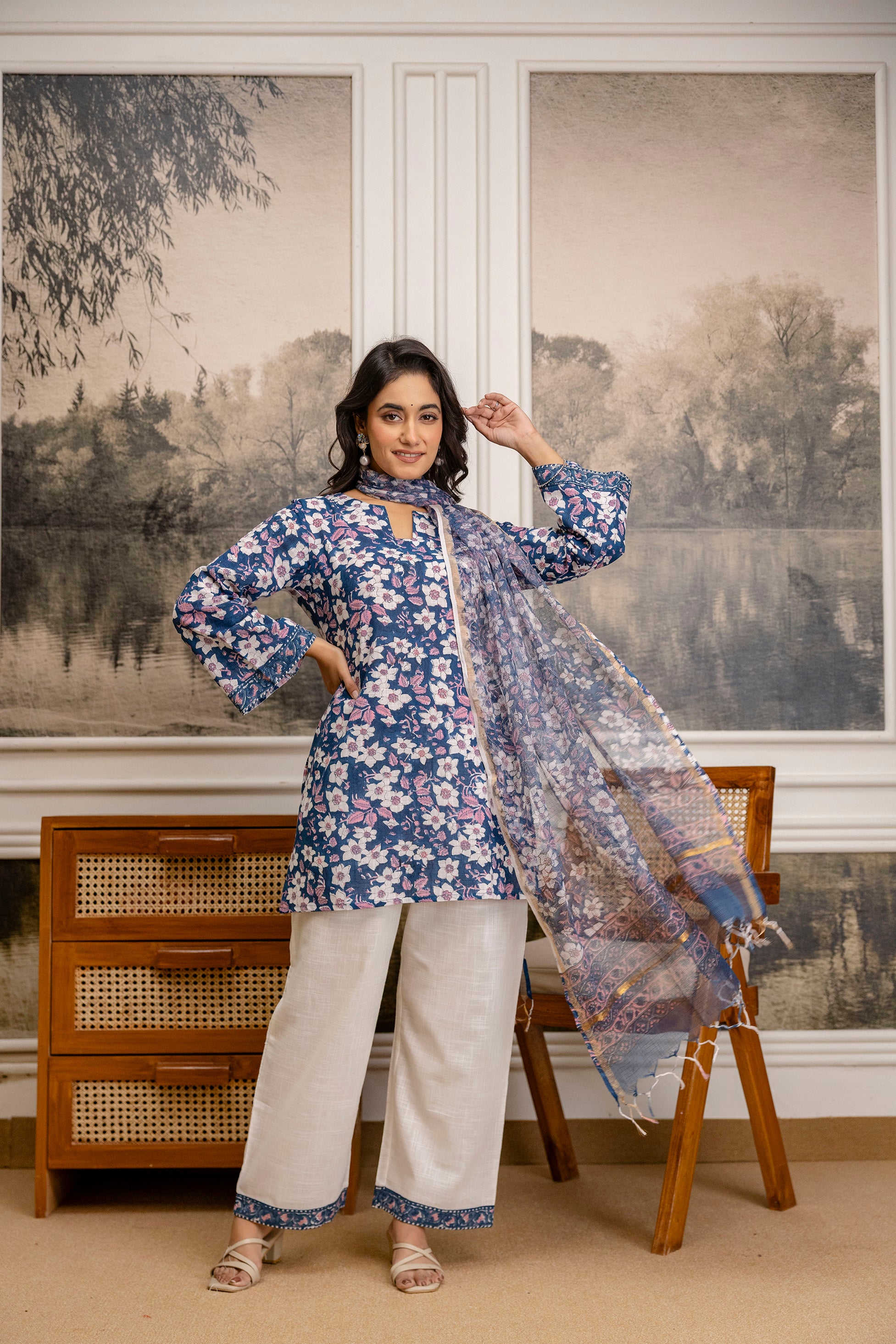 Phoolvari Cotton Flex Kurta Set