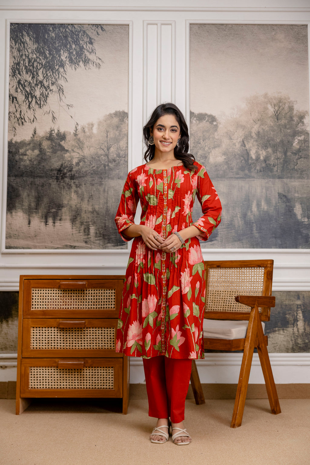 Gulmohar Cotton Kurta Set