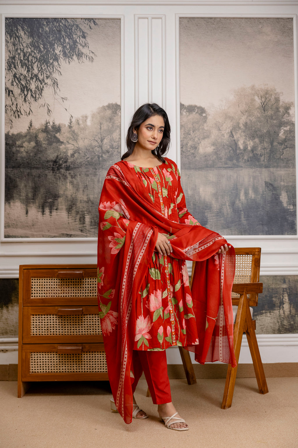 Gulmohar Cotton Kurta Set