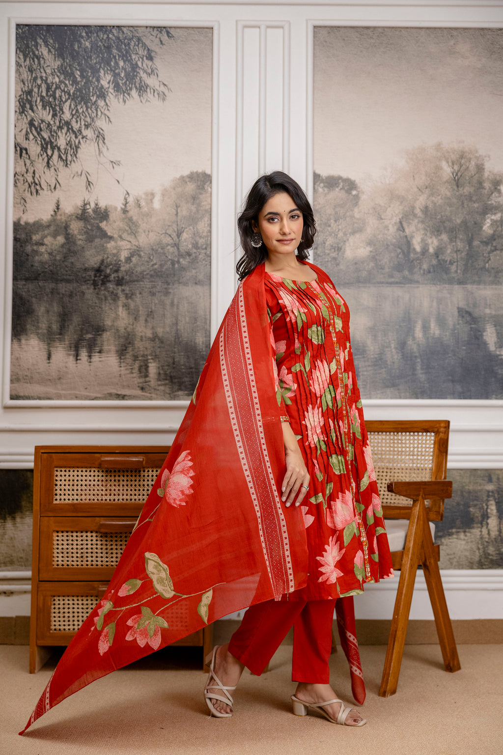 Gulmohar Cotton Kurta Set