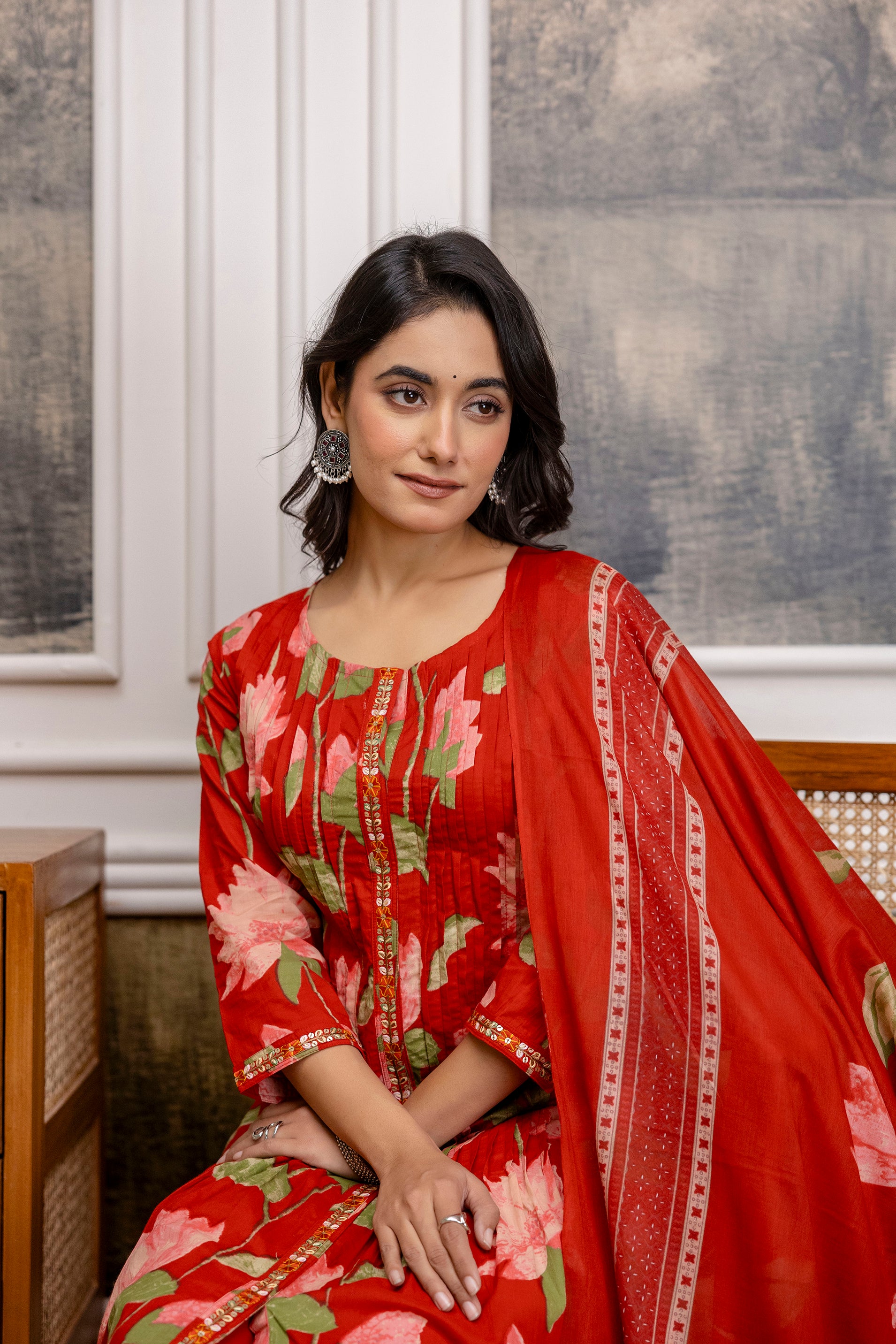 Gulmohar Cotton Kurta Set